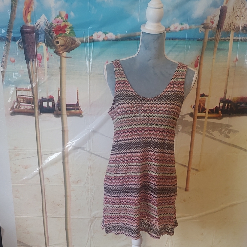 Multicolor Sleeveless Knit Dress